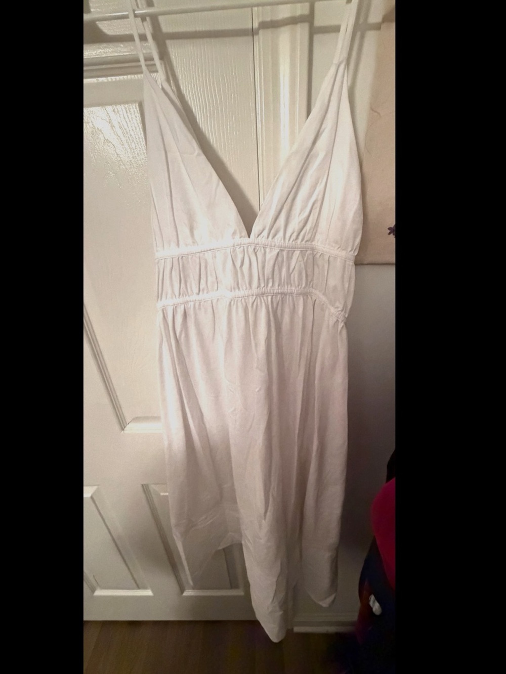 White V-Neck Sundress Zara L